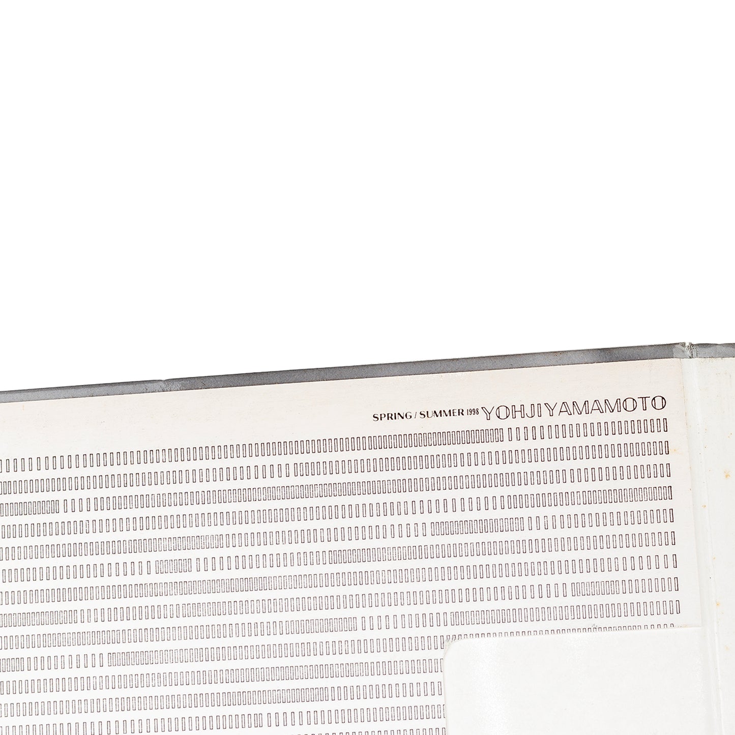 Yohji Yamamoto S/S 1998 Archive Hardcover Lookbook