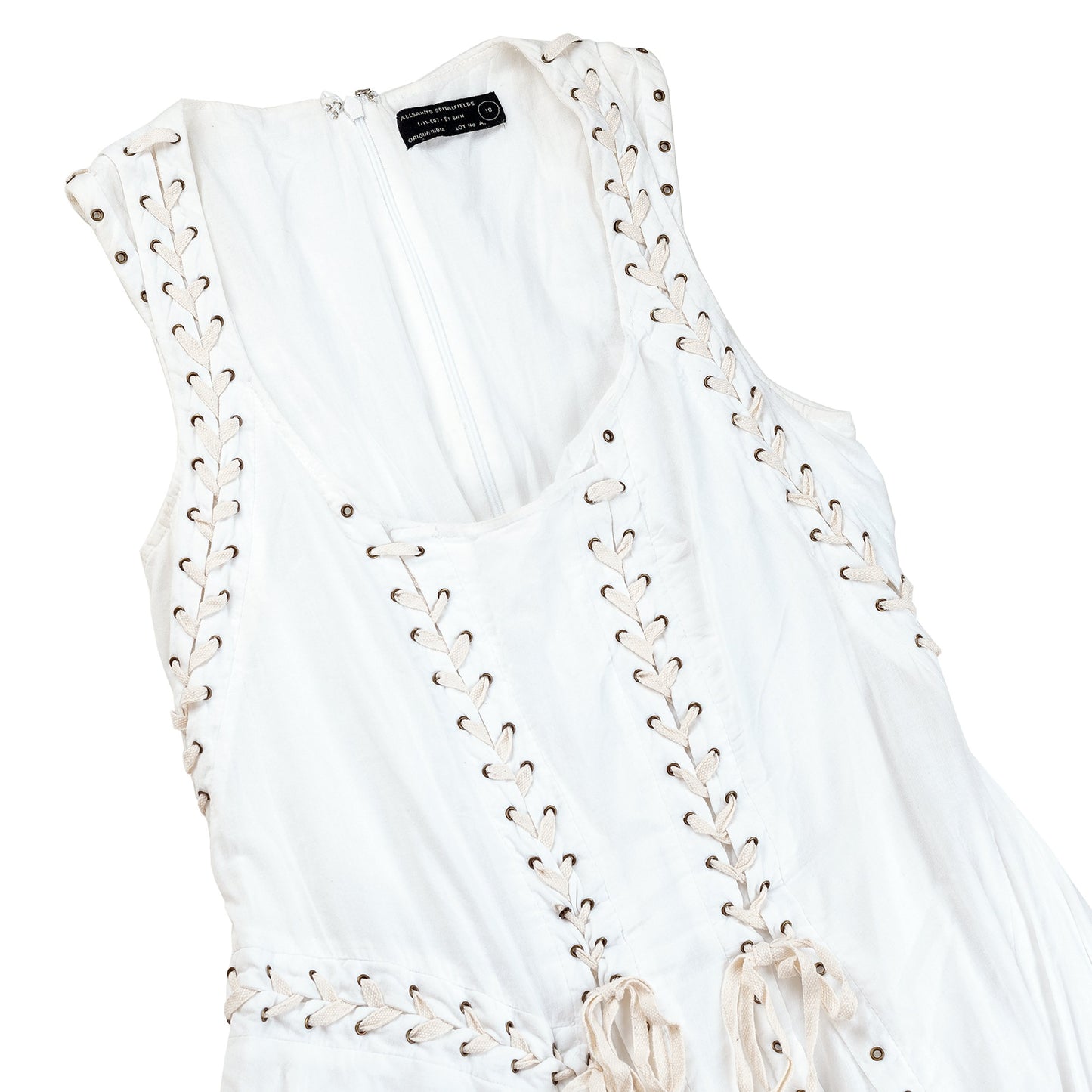 All Saints Spitalfields “Aemilla” Corset Laced Grommet Dress