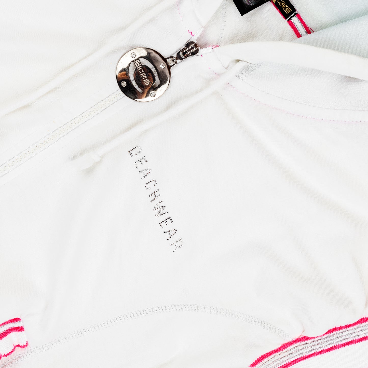 Just Cavalli Beachwear White/Pink Beach Tattoo Vintage Print Set (M)