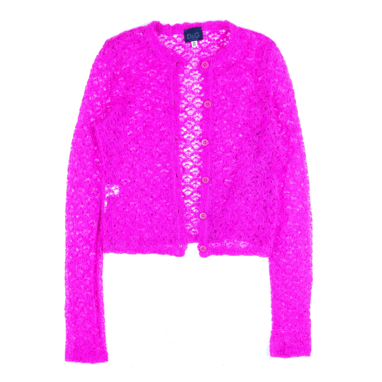 Dolce & Gabbana Hot Pink Vintage Crochet Set (S)