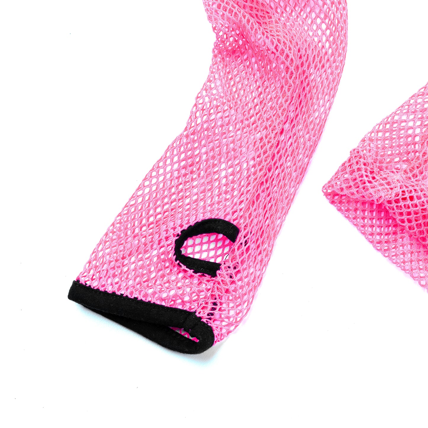 Vintage Gothic Hot Pink Net Long Sleeve Top (S)