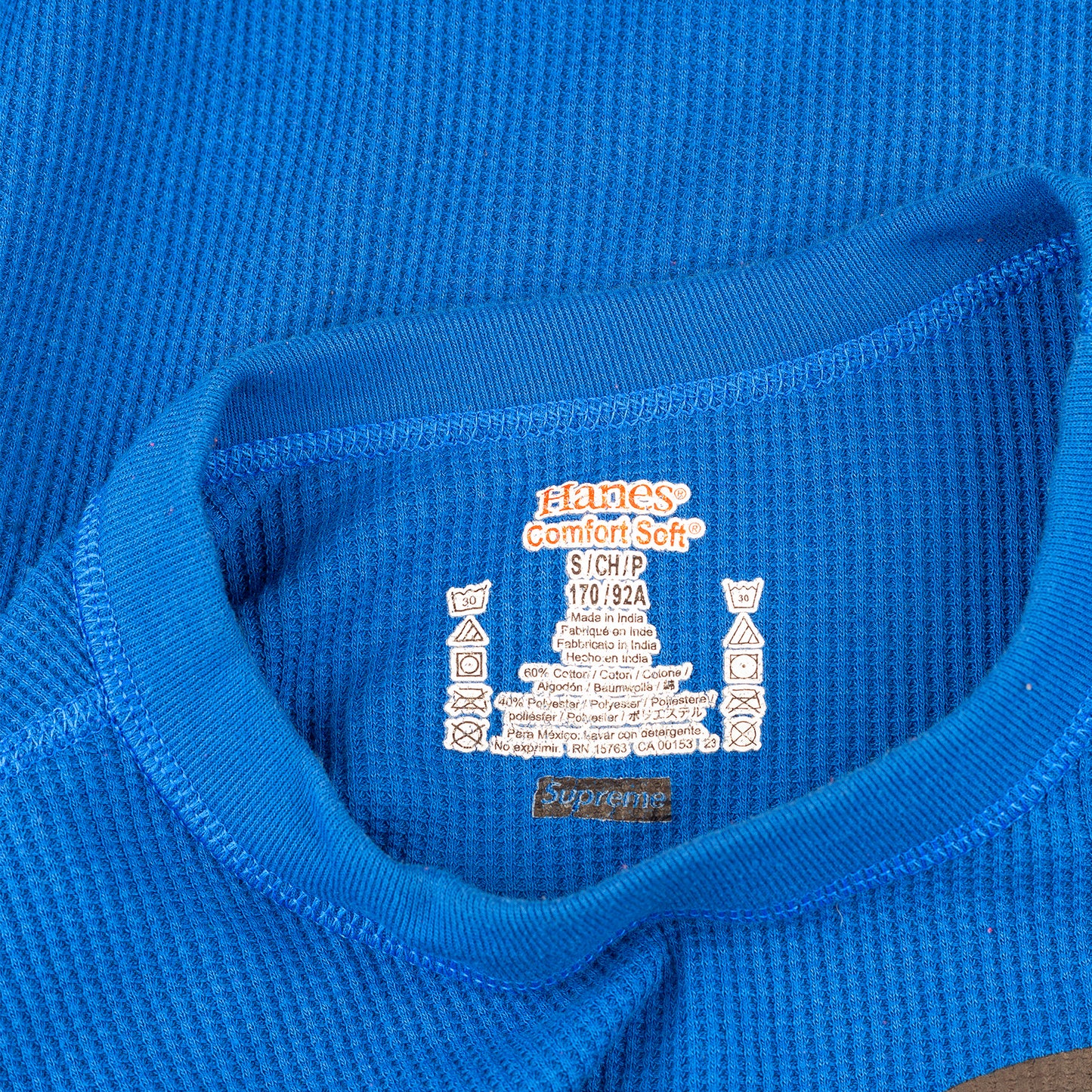 Supreme Hanes FALL-WINTER 2023 Bones Thermal Crew Top (S)