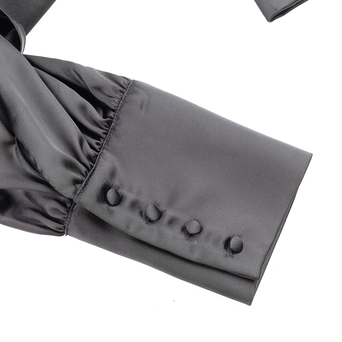 TOM FORD Vintage Black Ribbon Polyester Shirt (M)