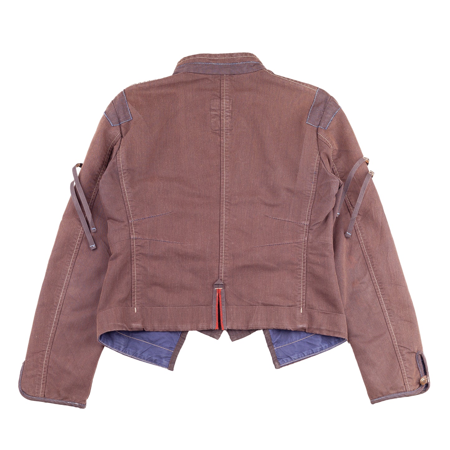 Marithé François Girbaud Vintage Brown Aged Jacket (M)