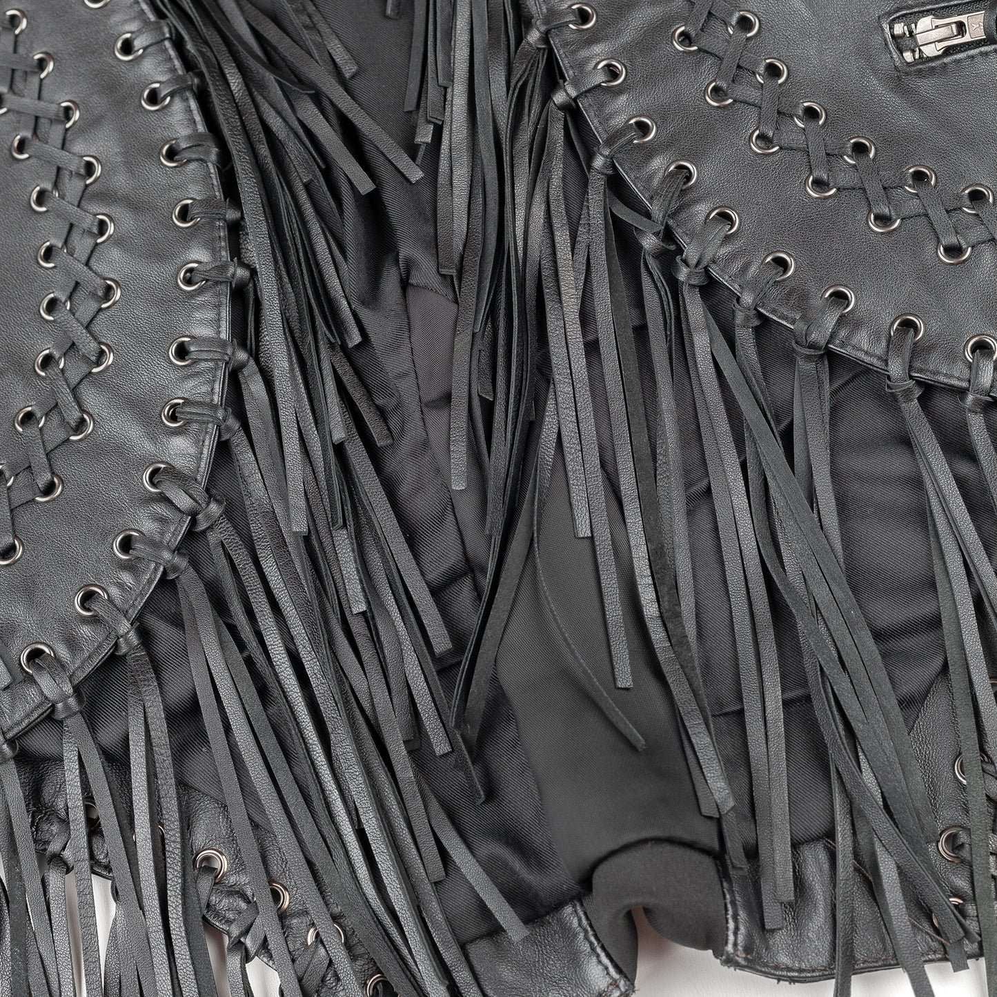 Roberto Cavalli Cowboy Black Cropped Jacket (S)