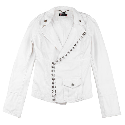 Diesel Vintage White Corset Fitted Jacket (XS)