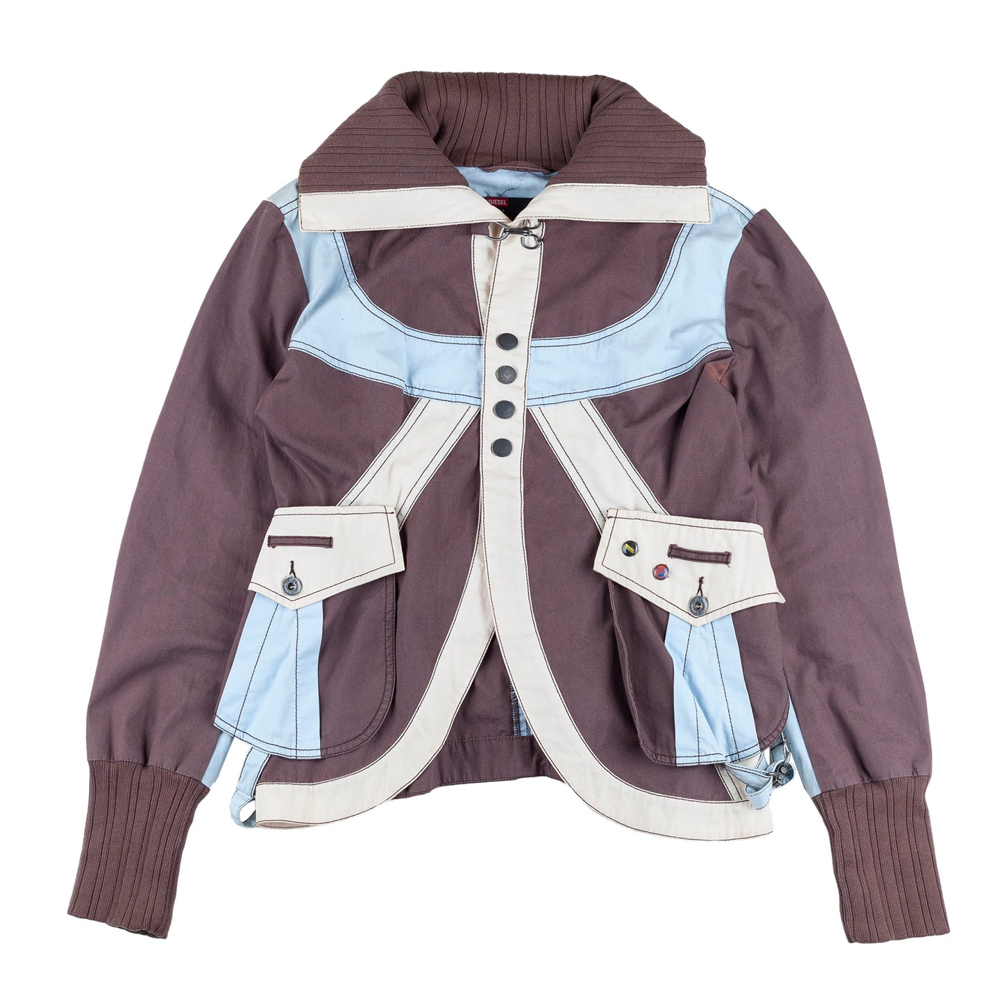 Diesel Bondage Straps Brown/Baby Blue Jacket