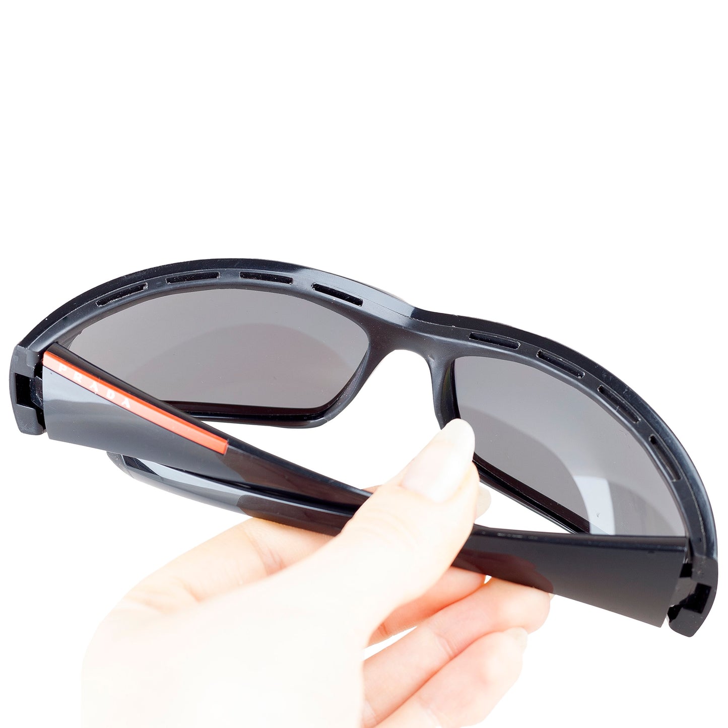 Prada Linea Rossa SPS 01F 1AB - 5Z1 Black Sunglasses