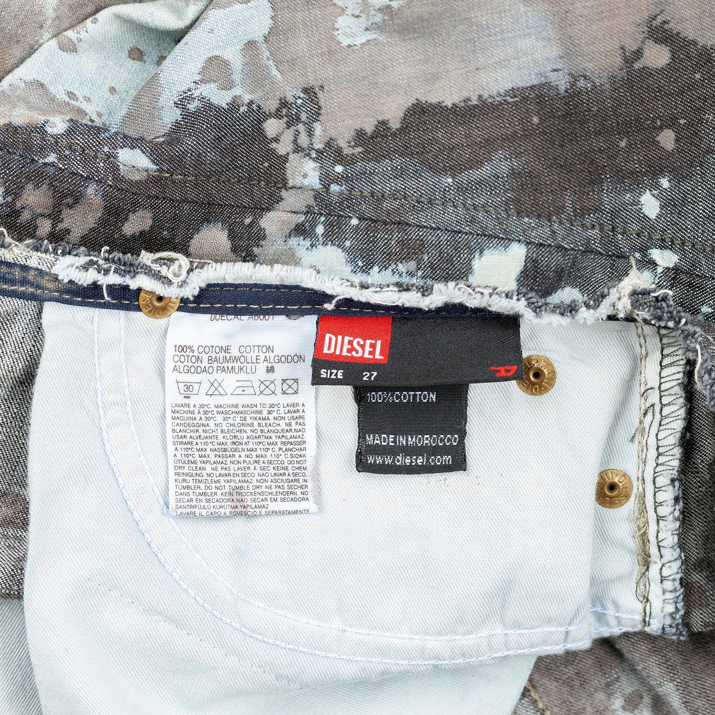 Diesel Tie- Dye Asymetrical Skirt