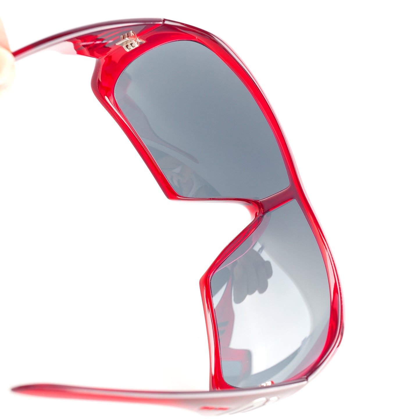 Miu Miu SMU03F Red Shield Vintage Sunglasses