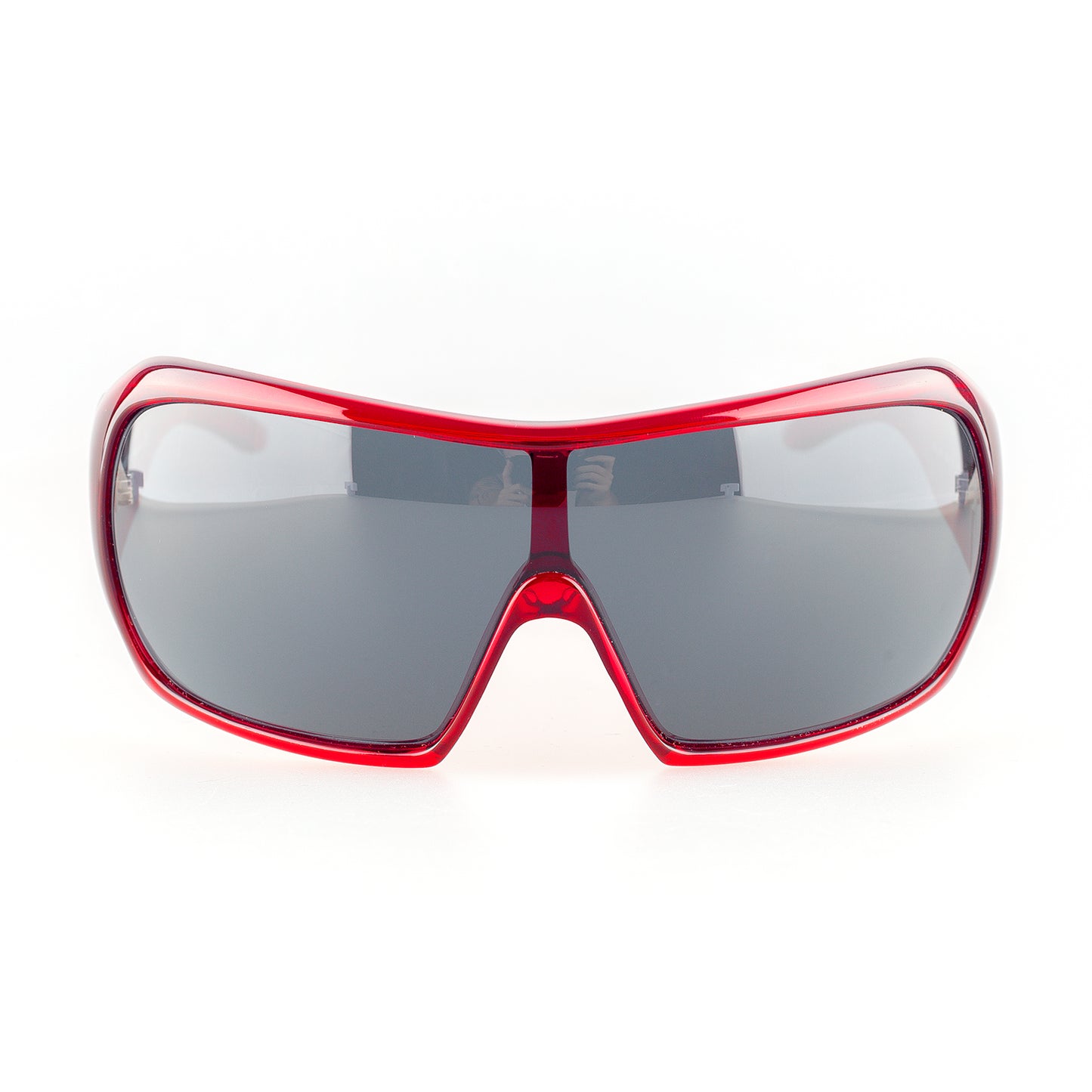 Miu Miu SMU03F Red Shield Vintage Sunglasses