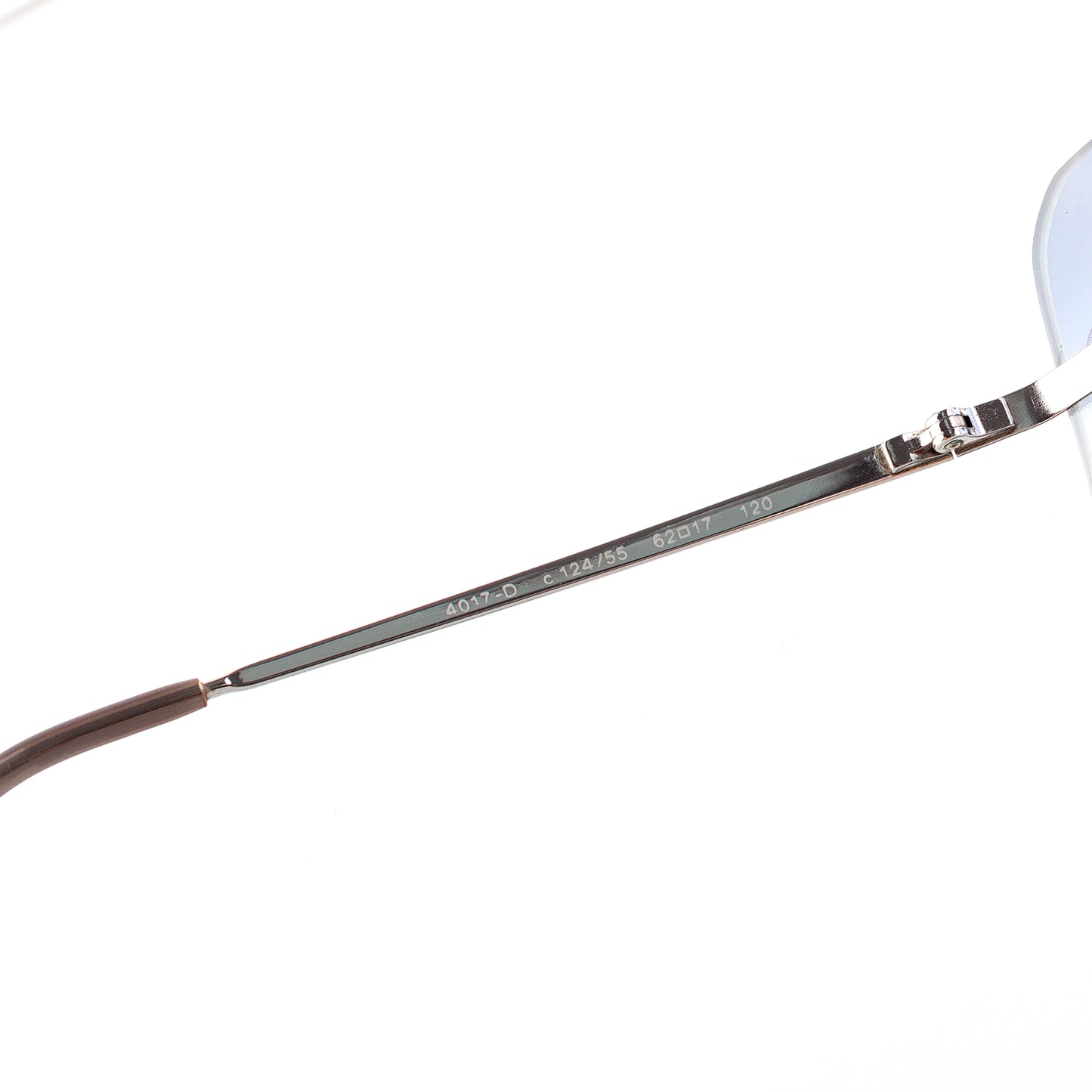 Chanel 4017-D 124/55 CC Logo Rimless Vintage Blue Gradient Sunglasses