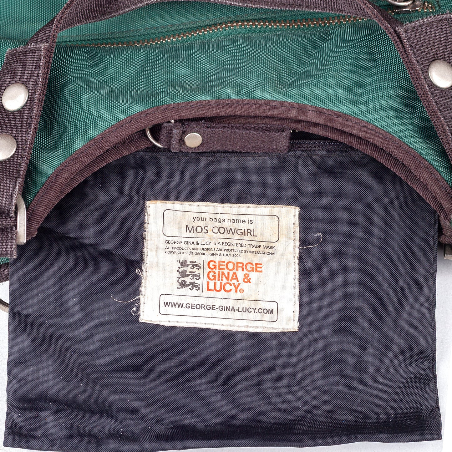 GG&L George Gina & Lucy “MOS COWGIRL” Green Shoulder Bag