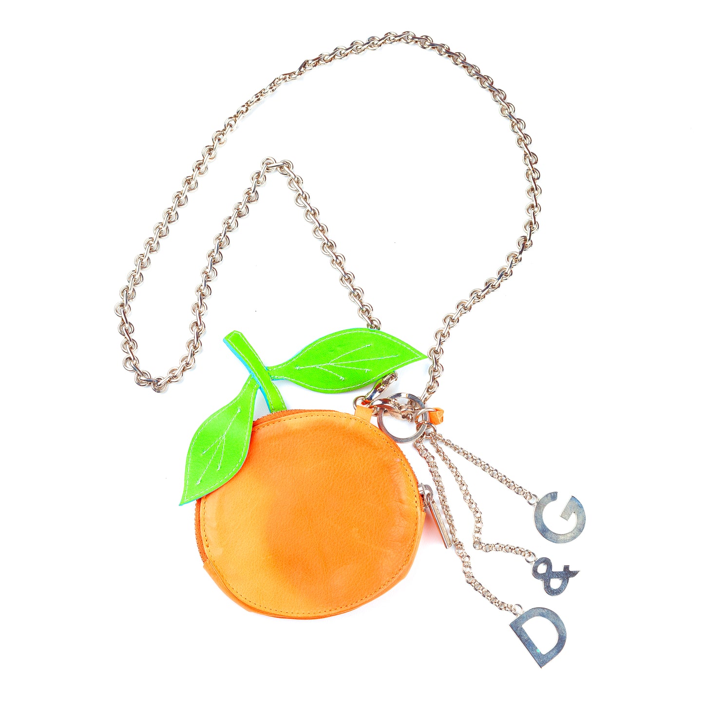 Dolce & Gabbana Orange Fruit Crossbody Vintage Wallet Bag