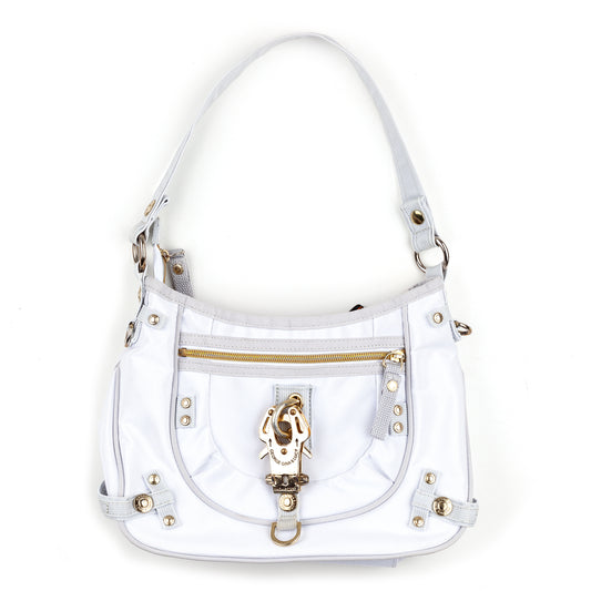 GG&L George Gina & Lucy “ME LALALAND” Light Gray Multipocket Shoulder Bag