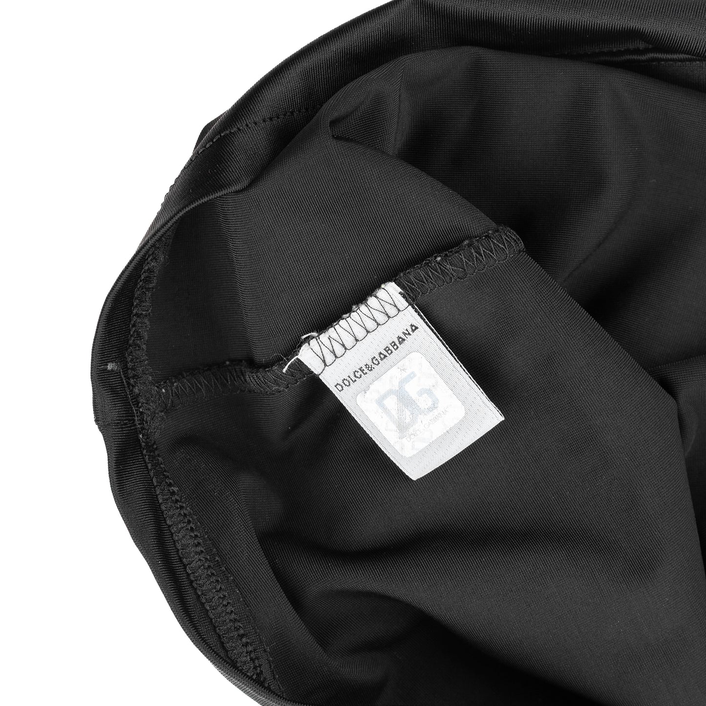 Dolce & Gabbana Underwear Black Low Neck Top