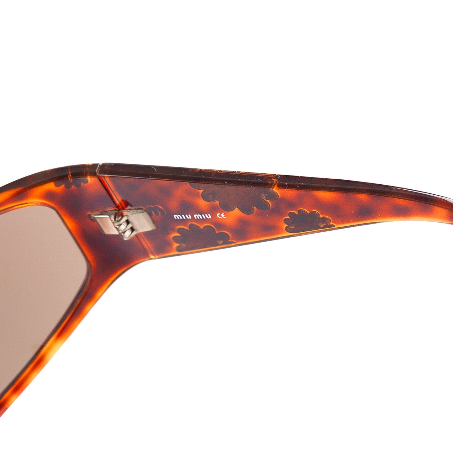Miu Miu SMU15F 3AK-3N1 Brown Tortoise Vintage Sunglasses