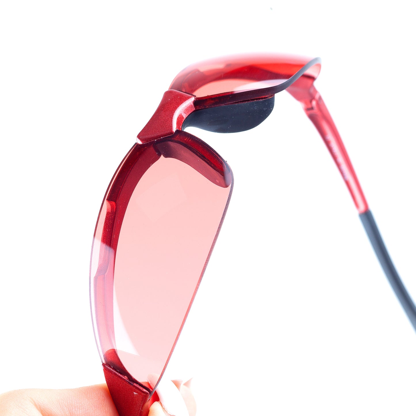 Prada SPS04A 4AD-3S1 Sport Vintage Red Wrap Sunglasses