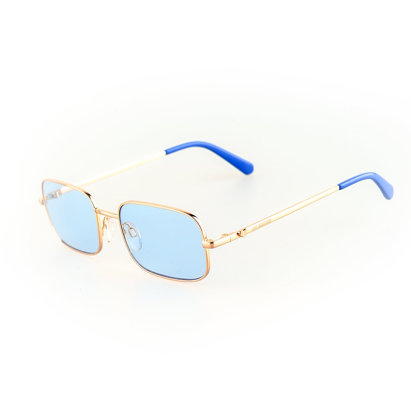 Moschino MOL012/S MVUKU 1AB-1A1 Blue/Golden Sunglasses