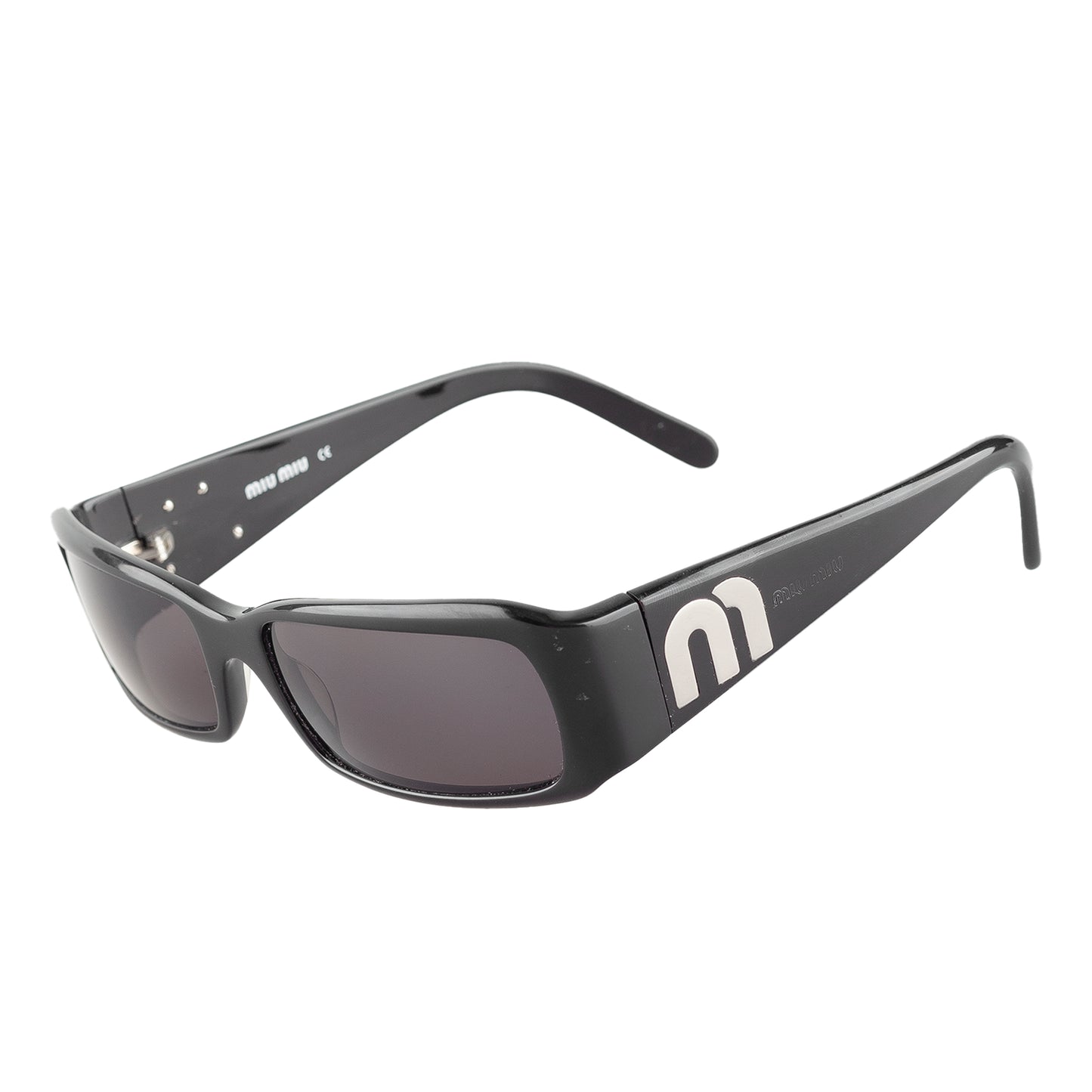 Miu Miu SMU04F 1AB-1A1 Black Vintage Sunglasses