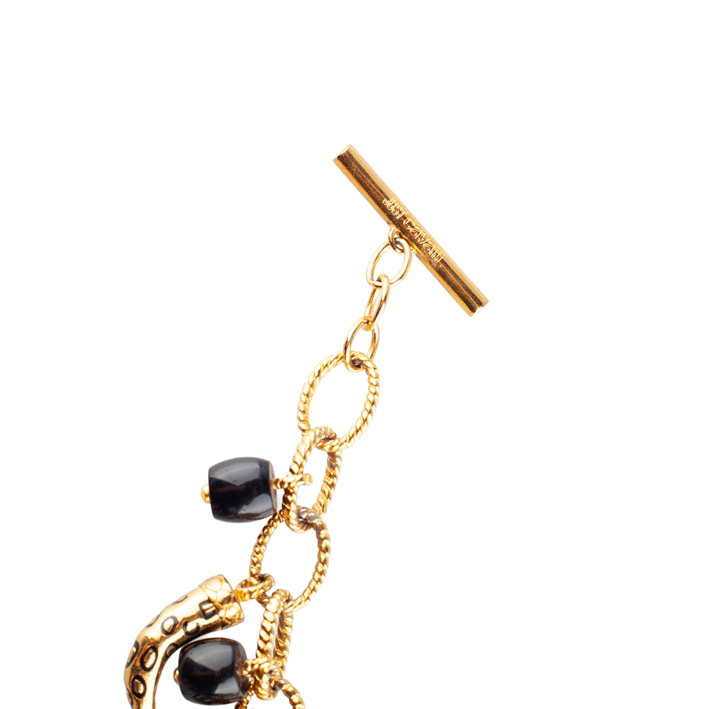 Just Cavalli Gold-Tone Horn Charm Bracelet