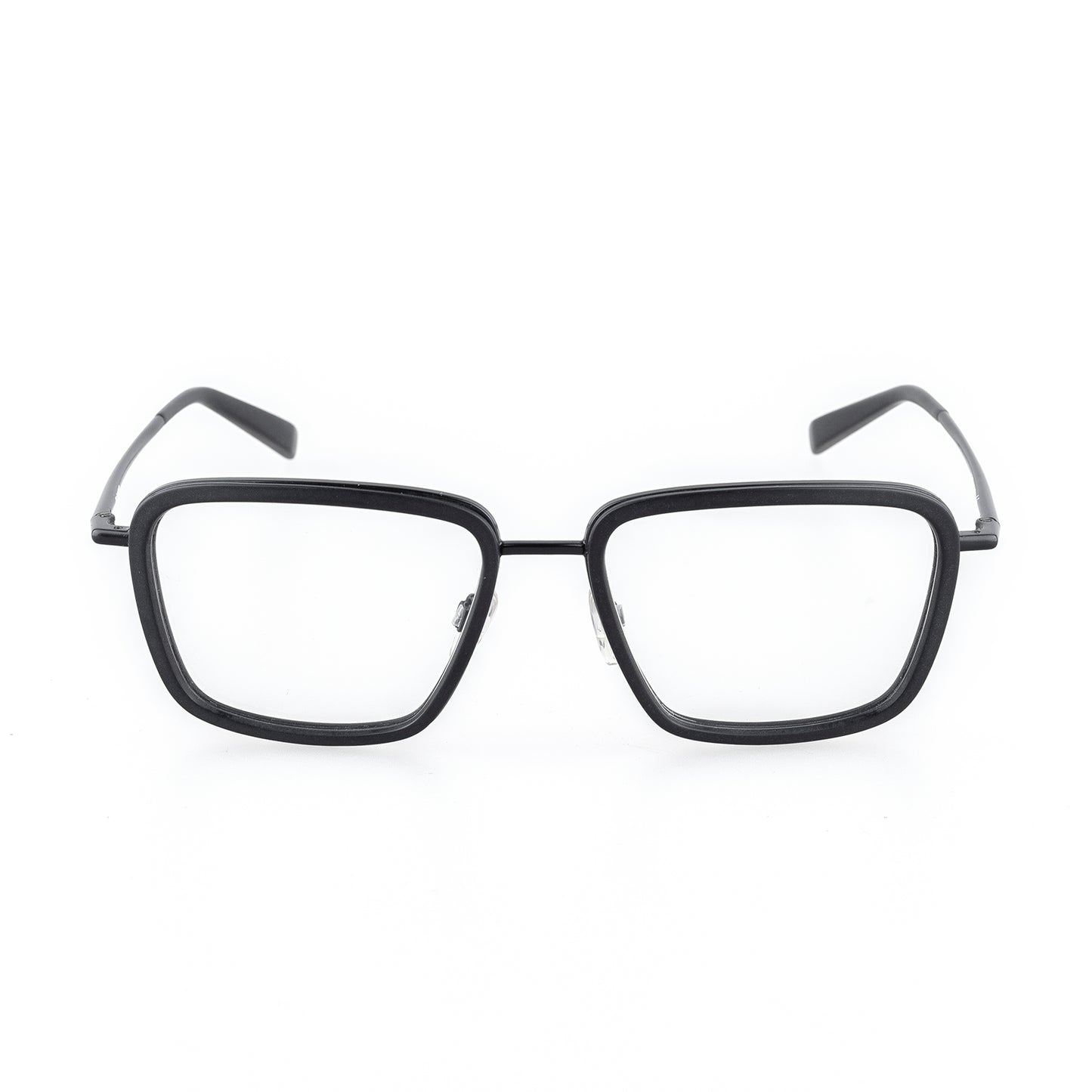 JIL SANDER J2007 Black Glasses – Clear Demo Lenses (Non-Prescription)