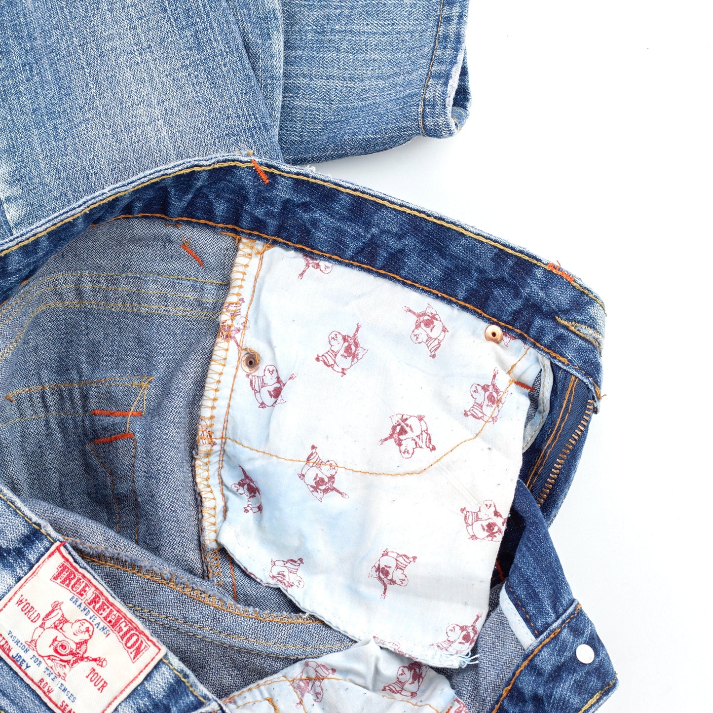 True Religion Vintage Patch Joey Bootcut Jeans (S)