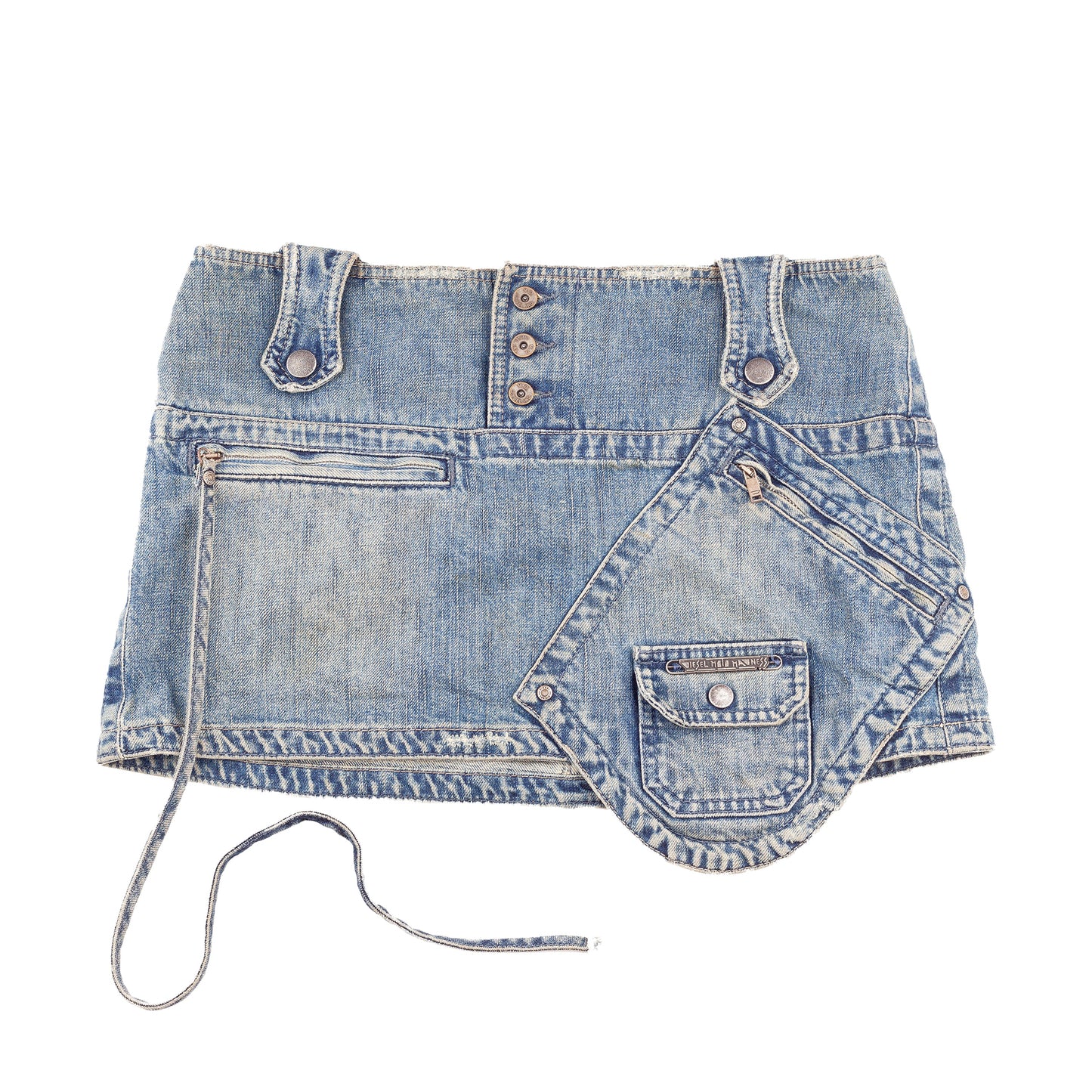 Diesel Denim Vintage Cargo Mini Skirt