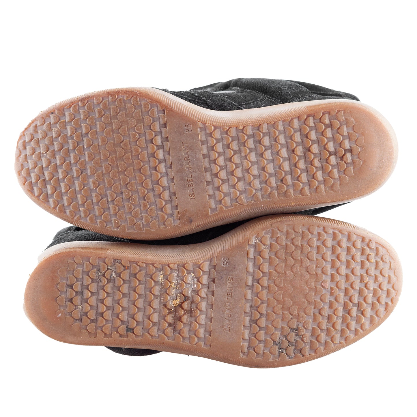 Isabel Marant Bekett Wedge Black Leather Sneakers (35 EU)