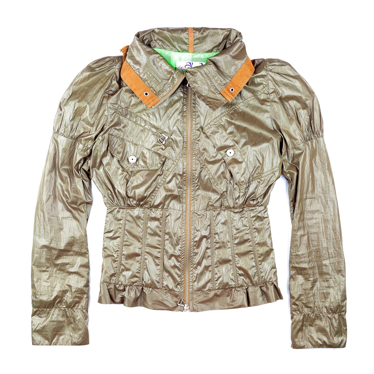 Diesel Bustier Parachute Vintage Polyester Jacket (XXS & S)