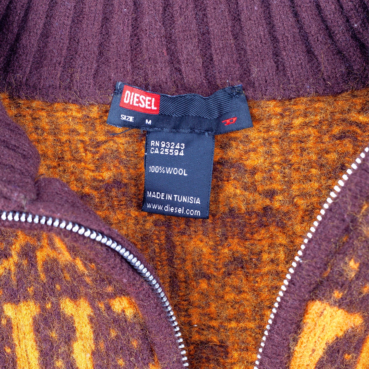 Diesel Russian Letters Bandit Vintage Wool Jacket (M)