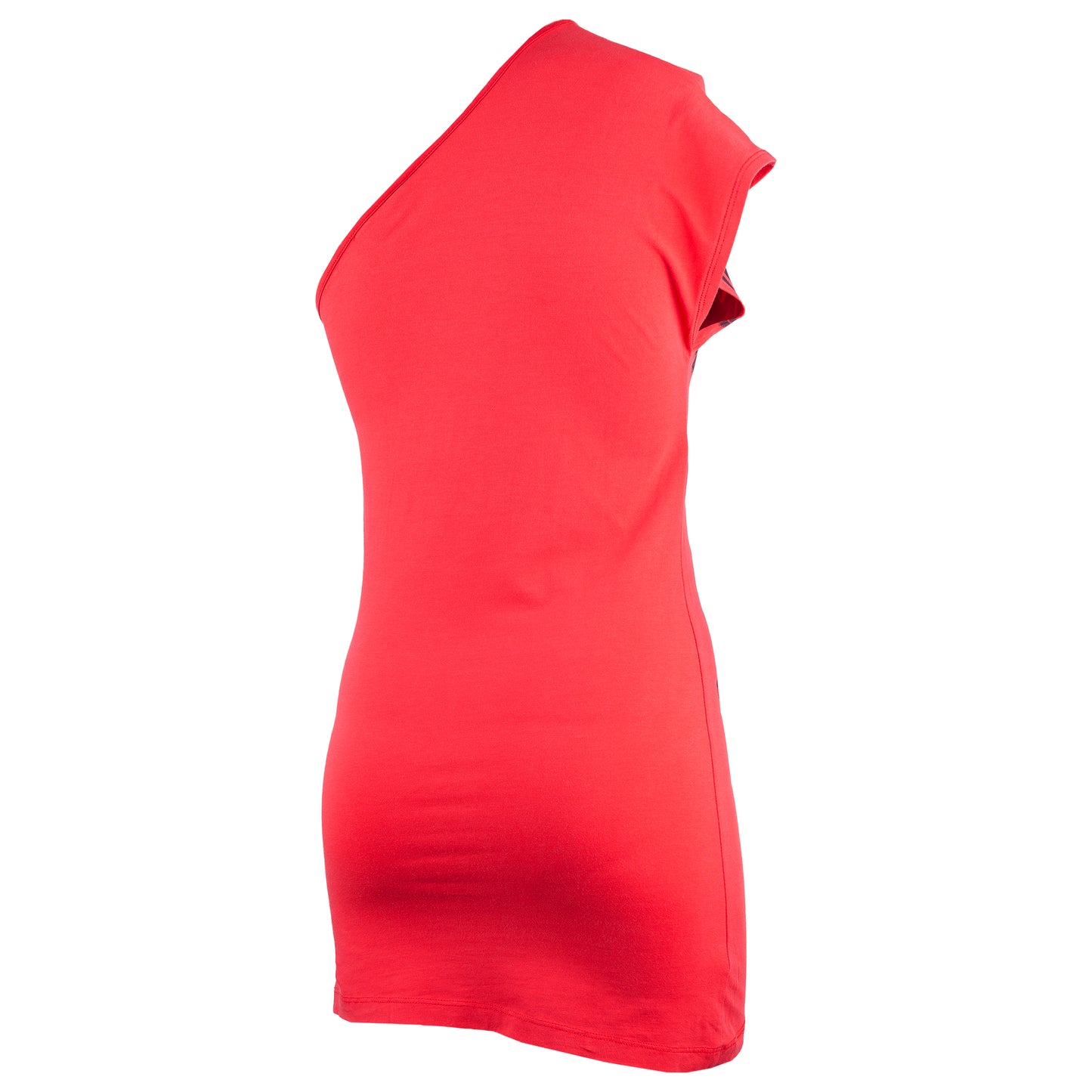 Guess Vintage One-Shoulder Red-Fuchsia Top/Dress (S)