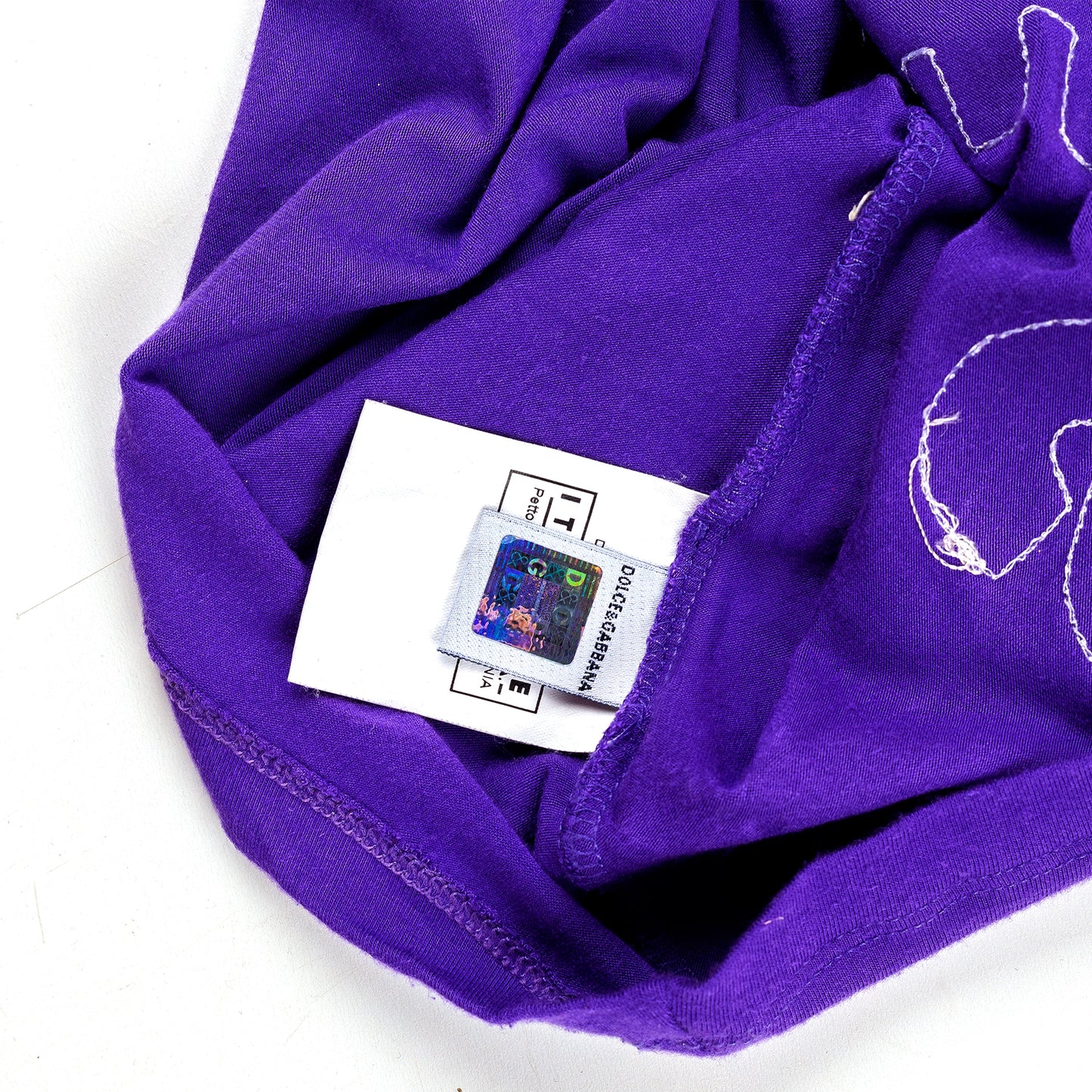 Dolce & Gabbana “I’m Ahead of the Times” Vintage Purple T-Shirt (XS)