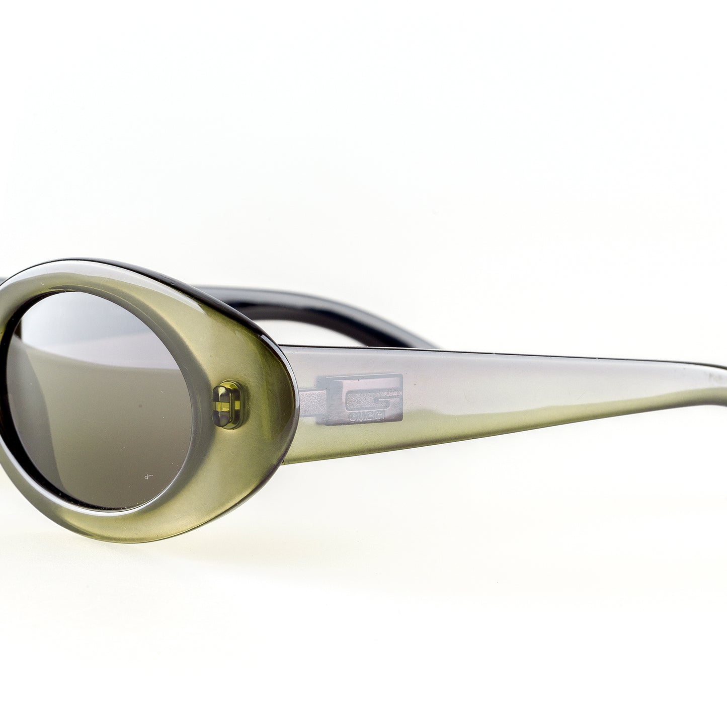 Gucci GG 2438/S 3YB Oval Green Vintage Sunglasses