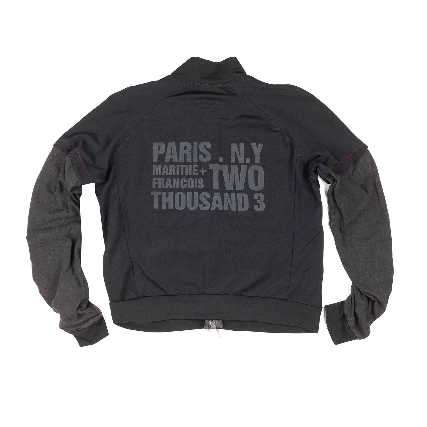 Marithé François Girbaud Blue Ruffled Jacket (M)