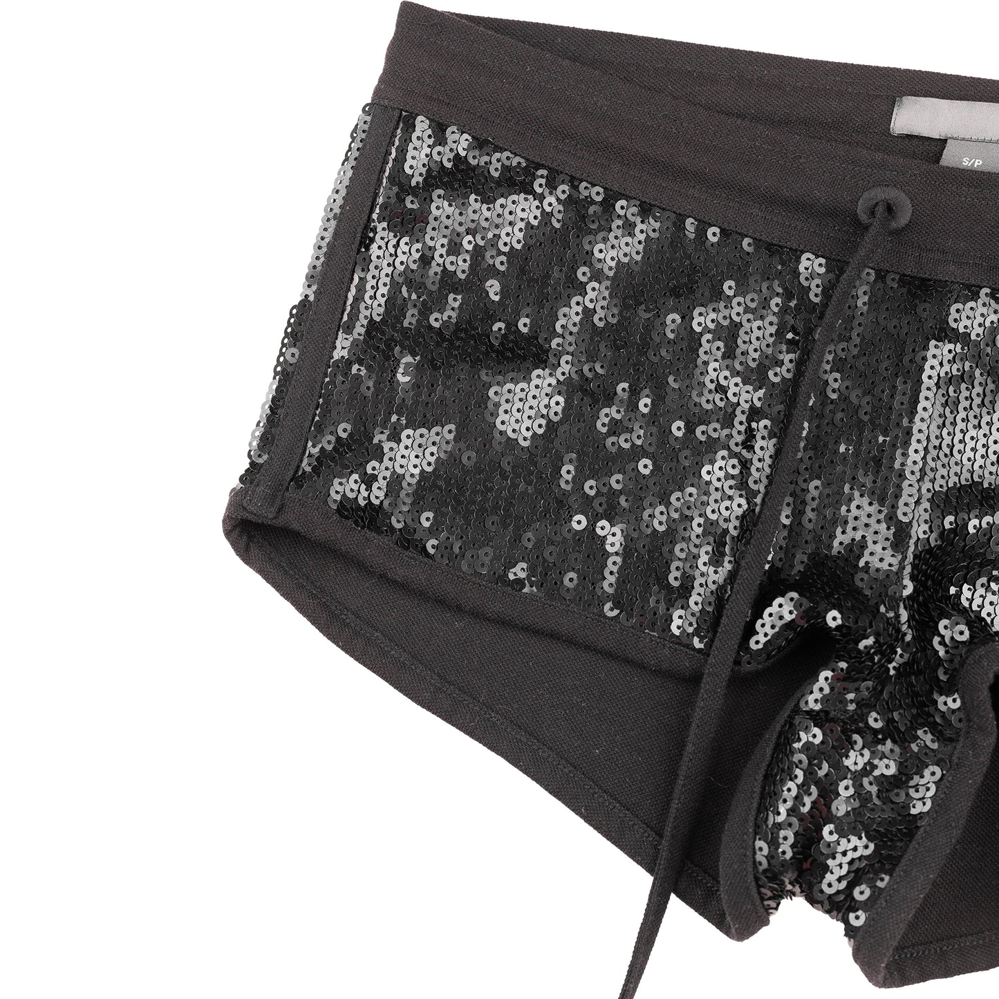 Black Sequins Vintage Shorts (S)