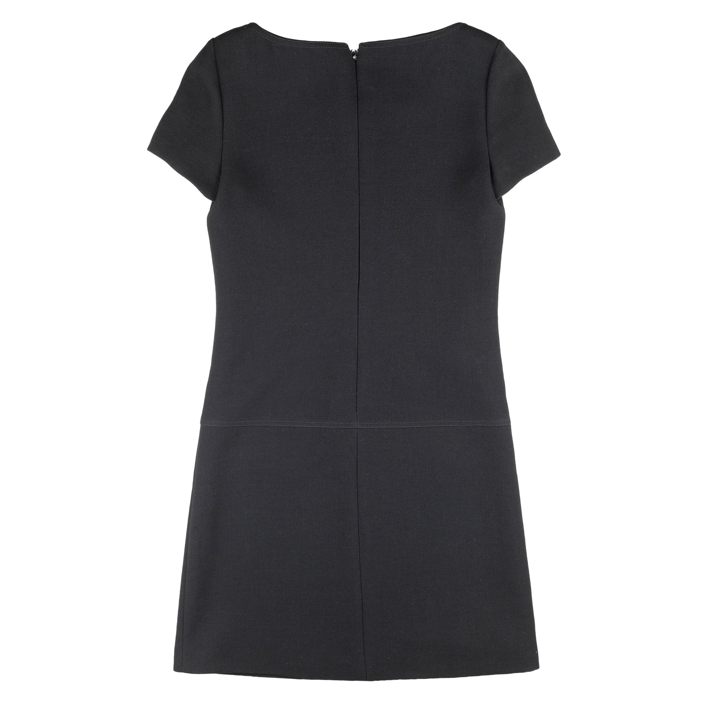 Prada S/S 2014 Button Shift Vintage Black Dress (M)