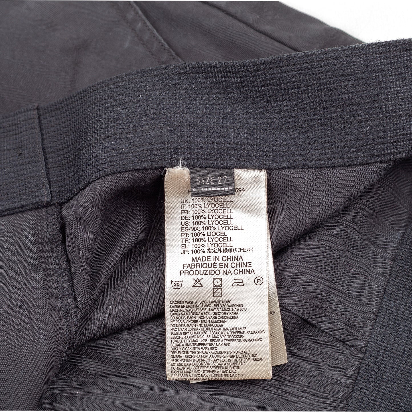 Diesel Pinstripe Capri Bondage Vintage Cargo Loose Black Pants (S)