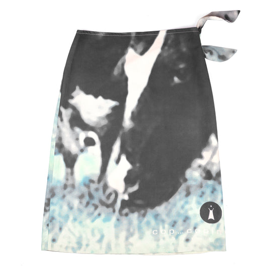 Rare Cop Copine Cow Midi Vintage Skirt (XS & S)