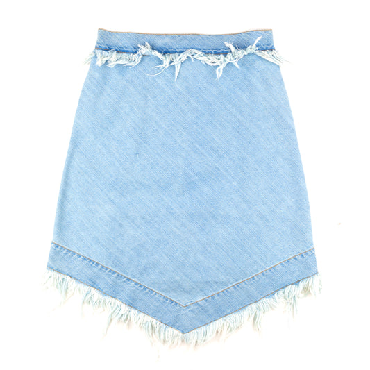 Vivienne Westwood Anglomania Distressed Light Vintage Denim Skirt (S/M)