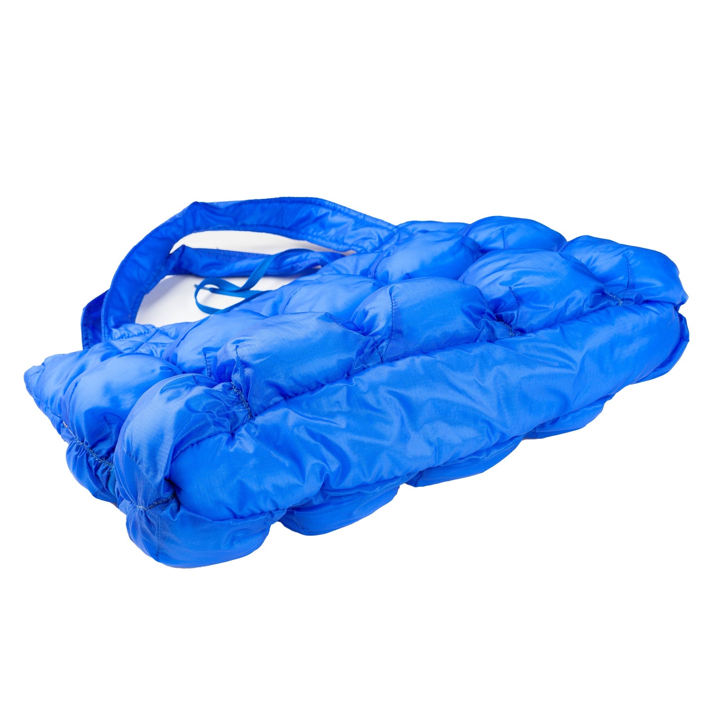 Marithé François Girbaud Vibrant Blue Bubble Puffer Polyamide Vintage Bag