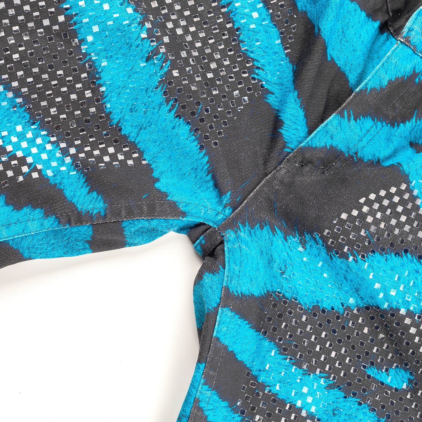 Roberto Cavalli Striped Vintage Blue/Black Pants (S)