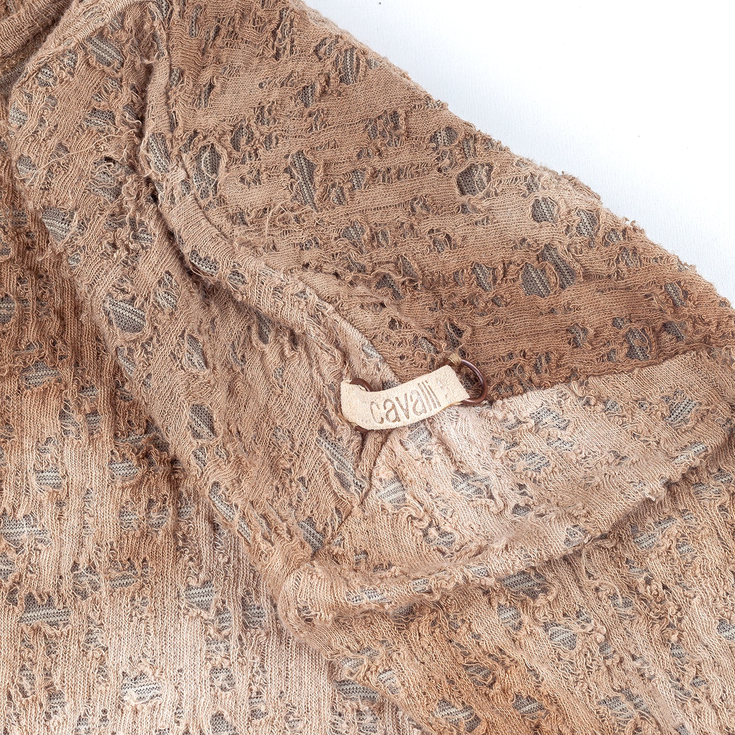 Just Cavalli Tie Dye Acid Brown Long Sleeve Top (L)
