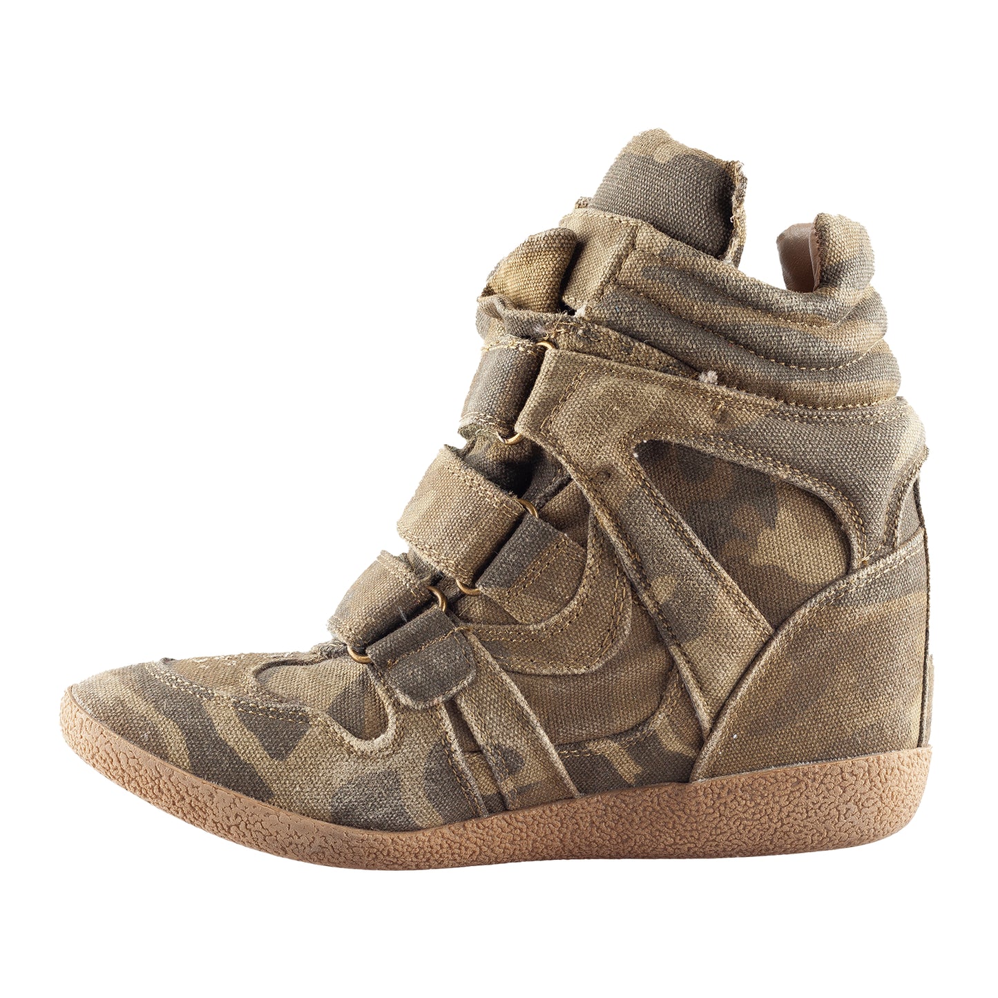 Steve Madden Vintage Camouflage Wedge Sneakers (37 EU)