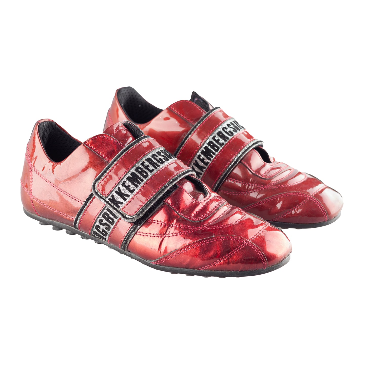 Dirk Bikkembergs Vintage Red Patent Leather Sneakers (36 EU)