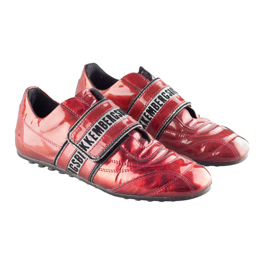Dirk Bikkembergs Vintage Red Patent Leather Sneakers (36 EU)