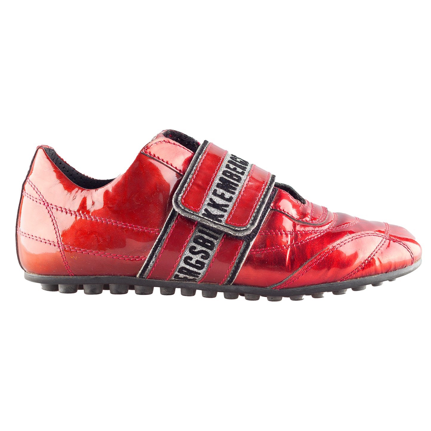 Dirk Bikkembergs Vintage Red Patent Leather Sneakers (36 EU)