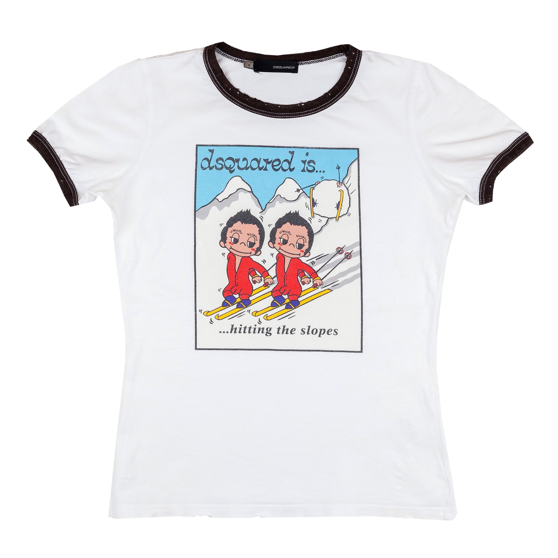 DSQUARED2 S/S 2005 “Hitting the Slopes” Ringer T-Shirt