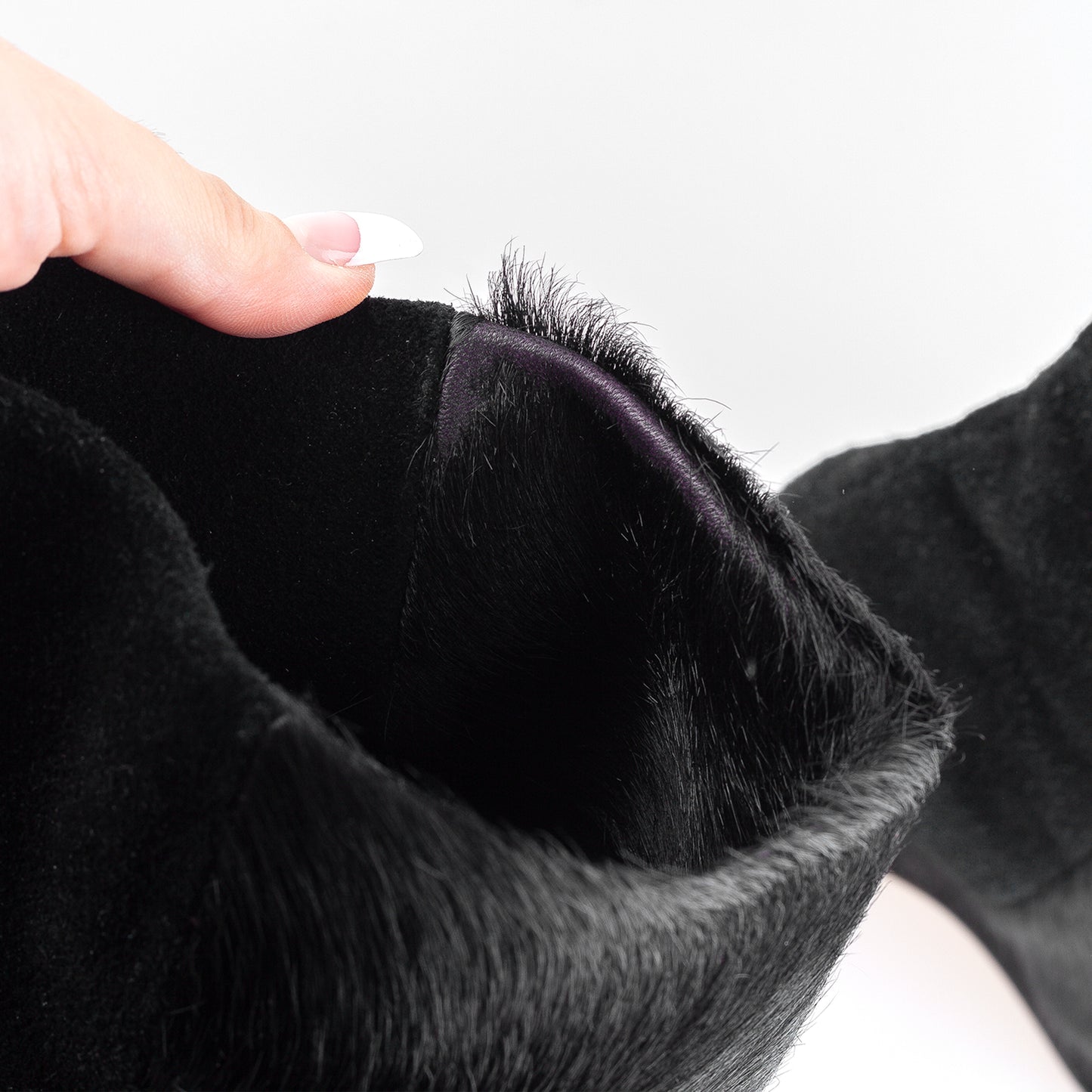 Isabel Marant Lazio Black Fur Suede Wedge Boots (37 IT/ 38 EU))