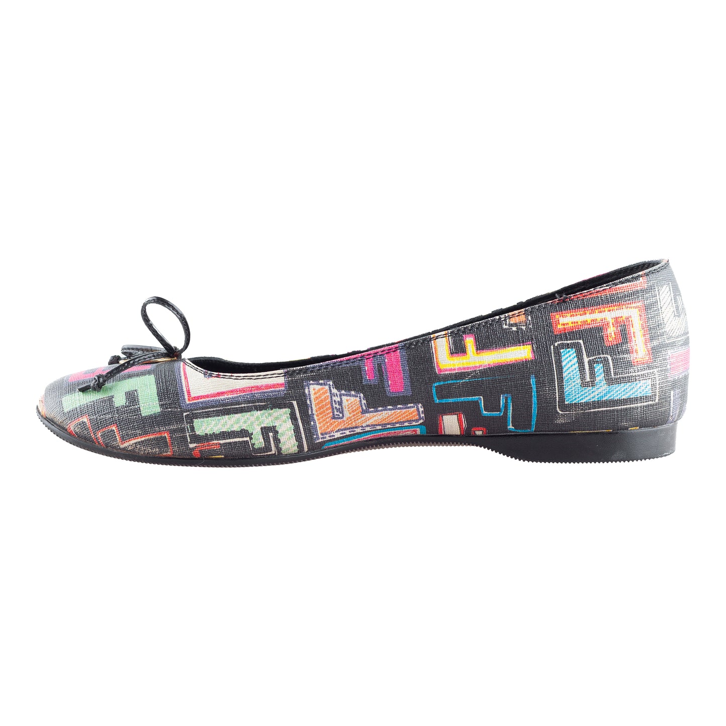 Fendi Zucca Monogram Vintage Black Ballet Flats (36,5 IT/37,5 EU)